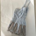 Moulinette Soeurs NWOT Moulinette Souers Blue & Gold Peplum Tank Photo 2