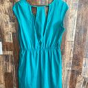 Bebop Women's Turquoise Dress Knee Length Opening In The Back Photo 1