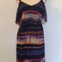 Black Rainn  Maxi Dress Dark Watercolor Stripe Long Photo 12