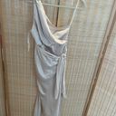 Selfie Leslie ISLAND TIME ONE-SHOULDER MIDI DRESS SATIN CHAMPAGNE From Photo 5