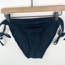 Pour Moi Glamazon Tie Side String Bikini Brief Black #234 Size 12 Photo 1