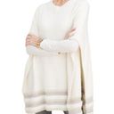 Chico's Chico’s fabulously cream mixed‎ stitch poncho size S-M (3599) Photo 0