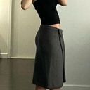 Donna Karan Cashmere Midi Wrap Skirt in Medium Grey NWT Size P Retail $795 Photo 1