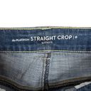 Chico's  Platinum Size 0 US 4 Straight Leg Crop Jean Cotton Stretch Med Wash Blue Photo 6