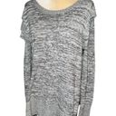 Ashley Stewart  peekaboo sleeved flared hem gray sweater! Photo 5