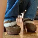 Ralph Lauren Designer Shearling Fur Platform Clogs Photo 6