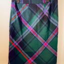 Eddie Bauer Tartan Jewel Tone Plaid Wool  Skirt 6 Photo 2