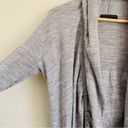 ALLSAINTS  Wren Wool Open Front Long Draped Cardigan Heather Grey size 12 Photo 11