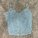 Beginning Boutique Louisa Light Blue Corset Top Photo 2