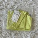 Good American  Scuba Hot Shoulder Bikini Top in Key lime001 size 2/Medium Photo 1