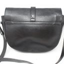 American Eagle  The Wander Collection Leather Saddle Bag Crossbody Black Photo 2