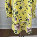 Loft  Yellow Floral Long Sleeve Shift Dress 4 Photo 6