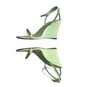 Christian Louboutin NEW  So Me 85 Studded Patent-Leather Wedge Sandals 36 Green Photo 3