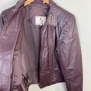 Florence Tanners‎ Leather Jacket 11/12 Women Maroon Biker Zip Up Optional Lining Red Size undefined Photo 12