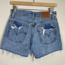 Levi's Levi’s 501 Women's Wedgie Patchwork Denim Shorts Size 27 Photo 2