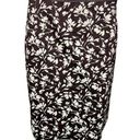 Ralph Lauren Lauren  Skirt Women 4 Petite Brown White Floral Flower Pencil Preppy Photo 0