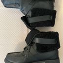 Ralph Lauren Lauren  Zacha black leather Sherpa lined buckle ankle boots W Sz 10B Photo 4