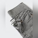 Mango - MNG High-waist cropped straight jeans, frayed raw hem, gray color, cotton Photo 5