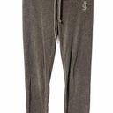 Juicy Couture  Size Small Grey Velour Slim Leg Pull On Track Pant Photo 0