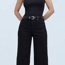 Madewell The Curvy Perfect Vintage Wide Leg Jean In Black Size 30 Tall Photo 0