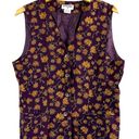 Alfred Dunner Petite Vintage 100% Silk Alfred Dunner Floral Vest 10 Photo 0