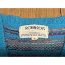 Ross Vintage Robin  Tight Knit Sweater Fair Isle‎ Blue Women’s size S Photo 6