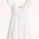 Abercrombie & Fitch Women's Ruched Flutter Sleeve Mini Dress Photo 0