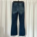 Vervet Dark Wash High Waisted Distressed Flared Crop 90s Style Y2K Jeans Size 26 Photo 6