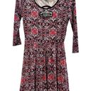 Angie  abstract print backless dress with lace size small NWT Photo 0