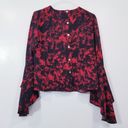 Carmen Marc Valvo CARMEN  Valentines Blouse Bell Sleeves Photo 2