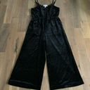 Popsugar Woman’s Velour Black Jumpsuit Size Medium Photo 2