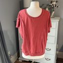 ee:some Trendy Cotton Top  Roomy Salmon Rust Womens Large Photo 3