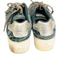 Tommy Hilfiger Tommy Jeans Size 6 Green Y2K Velour Platform Sneakers Vintage  Photo 4