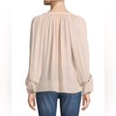 Ramy Brook NEW  Sera V-Neck Long-Sleeve Blouse with Grommet Trim Photo 3