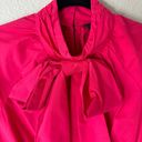 ZARA  Hot Pink Poplin Cotton Bow Sleeveless Blouse Size Medium Photo 3