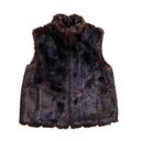 Gallery  Women Vest Brown Faux Fur Pockets Vest Coat Size Medium Photo 11