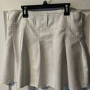 White Pleated Skirt Size L Photo 0