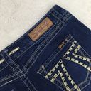 Seven7  Cropped Skinny Embroidered Pockets Double 7 sz 8 Photo 5