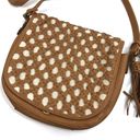 Big Buddha  | Brown Braided Overlay Crossbody Bag Photo 1