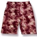 BCBGeneration BcbgGeneratin High Waist BIKE Shorts LARGE animal Snake Skin Print Red YOGA Photo 0