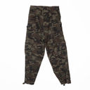 ZARA  Cotton Cargo Army Camouflage Print Pattern High Waisted Tapered Leg Pants Photo 3