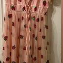 Dress with sequined strawberries on the entire dress. XXL Photo 0