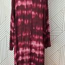 Torrid  Wine Tie Dye Gauze Long Kimono Plus Size 1X Photo 7