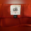 CAbi  Burnt Orange Overlay Wrap Pencil Skirt Knee Length Career Size 6 Photo 8