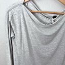 Free People WE THE  | Heather Gray Oversized Shirt Top Lightweight | Size Medium Photo 0