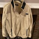 Zyia  Large Ivory Fuzzy Sherpa Pull Over Active Gear Warm Loungewear Photo 1