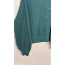 Gap  Large Tall Green Chunky Knit 100% Cotton Wide Sleeve Sweater Photo 1