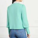 Hill House  The Cropped Sylvie Sweater Size Large Ocean Wave Merino Wool Photo 5