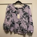 A New Day NWT Lavender Palm Top Photo 0