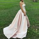 Madison James Strapless Belted Gown Photo 2